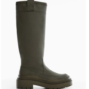 MANGO Platform boots with tall leg